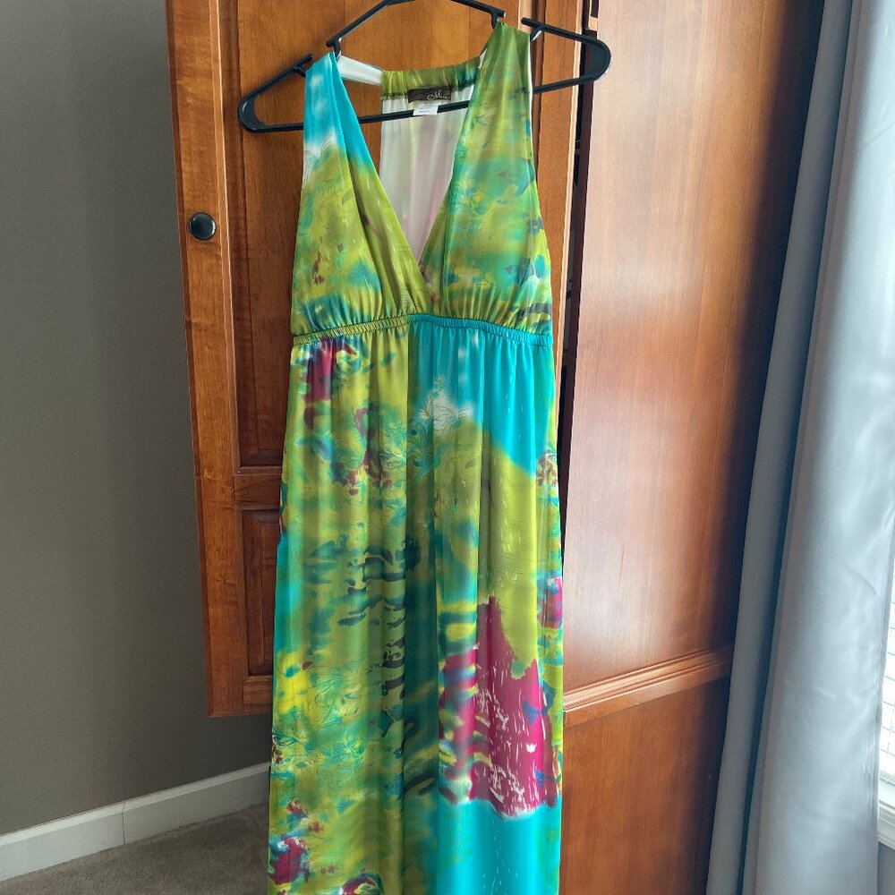Multi-color long dress